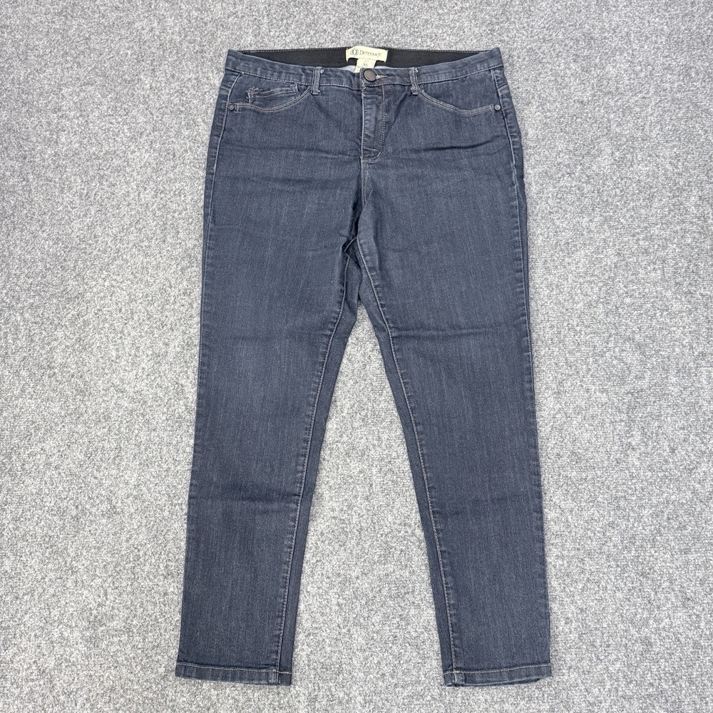 Democracy Ab Solution Jeans Womens 12 Dark Wash Denim Stretch Classic Fit - Picture 2 of 10